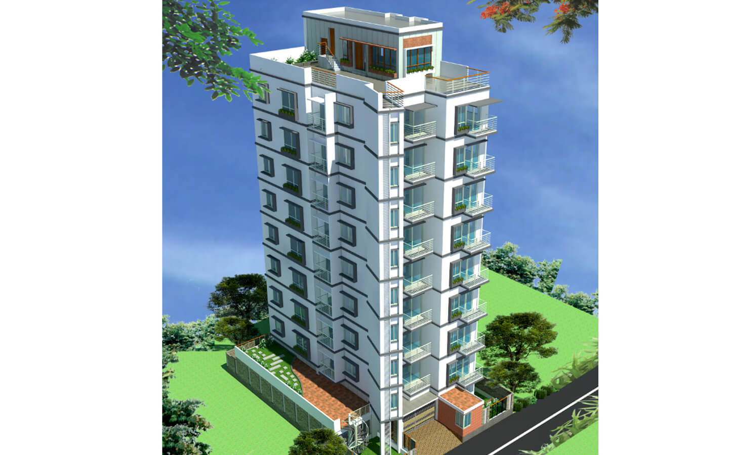 3 Bedroom Ready Flat at Bashundhara D Block