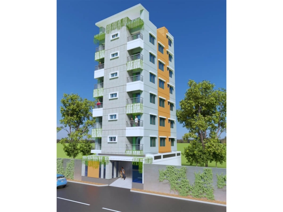 Dhaka. G+6= 7-Storied Building at  Plot # 15/3/5, Road# 1, Rajanigandha Lane, Kallyanpur, Dhaka.