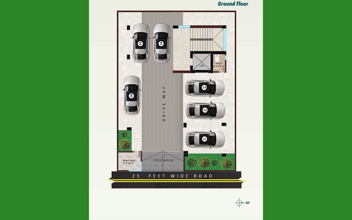 Green Angina 1575 sft Flat for Sale at Bashundhara L Block