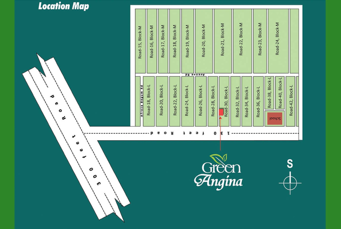 Green Angina 1575 sft Flat for Sale at Bashundhara L Block