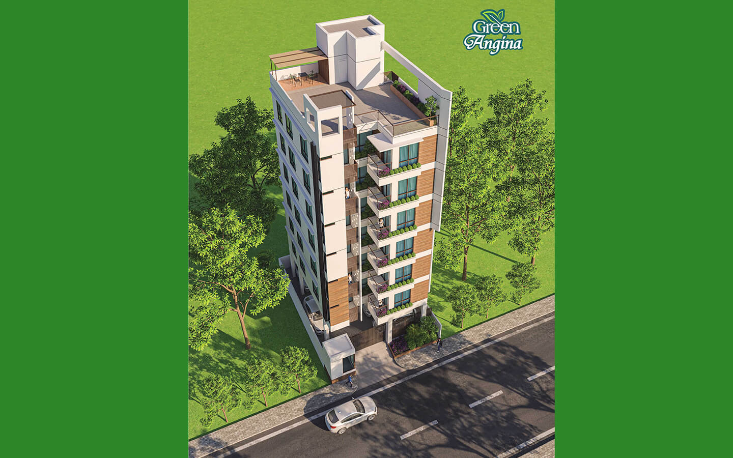 Green Angina 1575 sft Flat for Sale at Bashundhara L Block